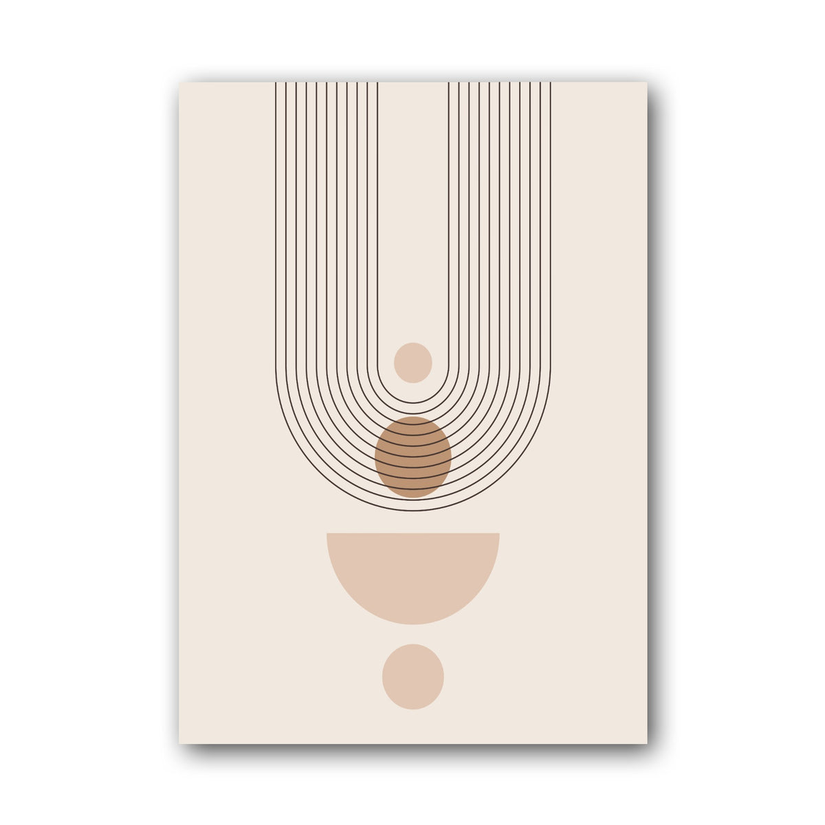 Sand U-Shape Dot Poster