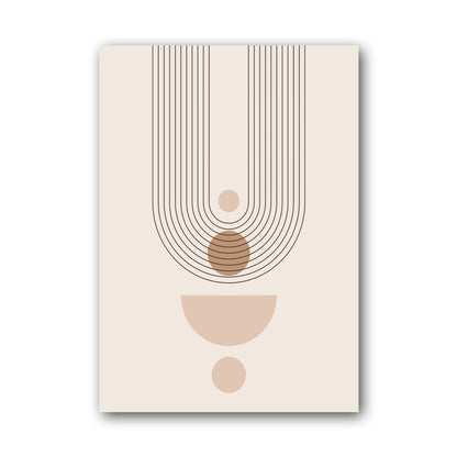 Sand U-Shape Dot Poster