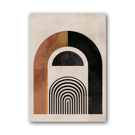 Brown Textured Archway Poster