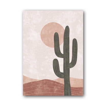 Blush Desert Cactus Poster