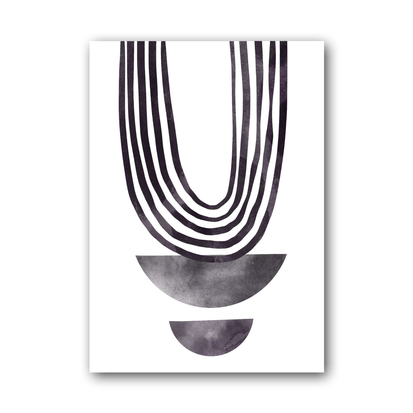 Black Loop Line Minimalist Poster