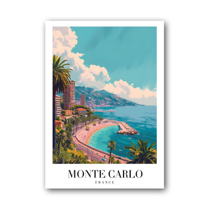 Monte Carlo - France Poster
