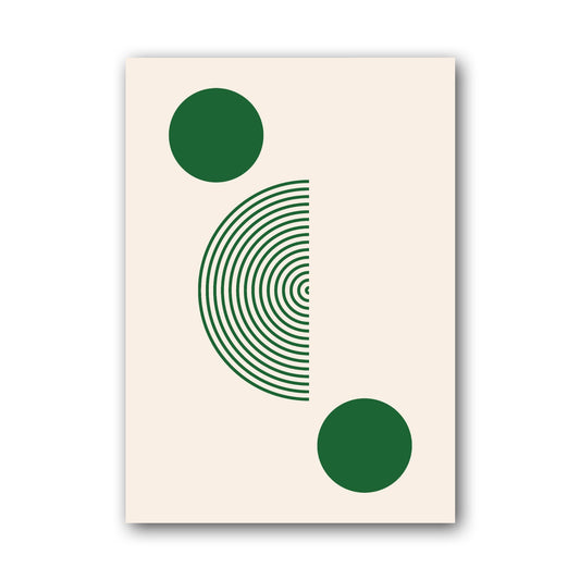 Green Curved Balance Poster