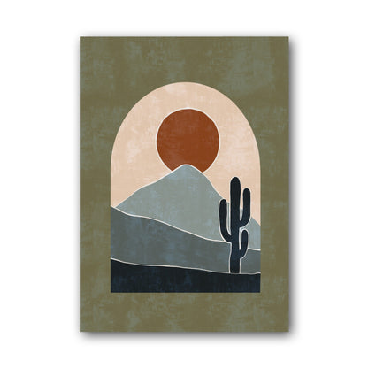 Olive Arch Desert Landscape Poster