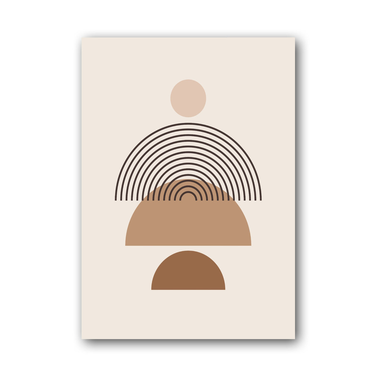 Sand Fan Horizon Abstract Poster