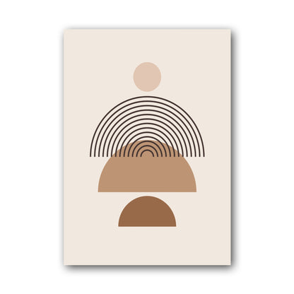 Sand Fan Horizon Abstract Poster