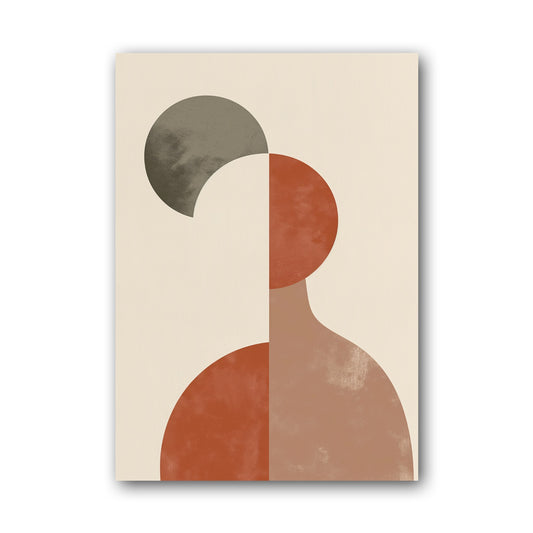 Terracotta Curved Column Poster