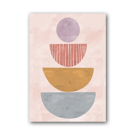 Pastel Bowl Stack Poster
