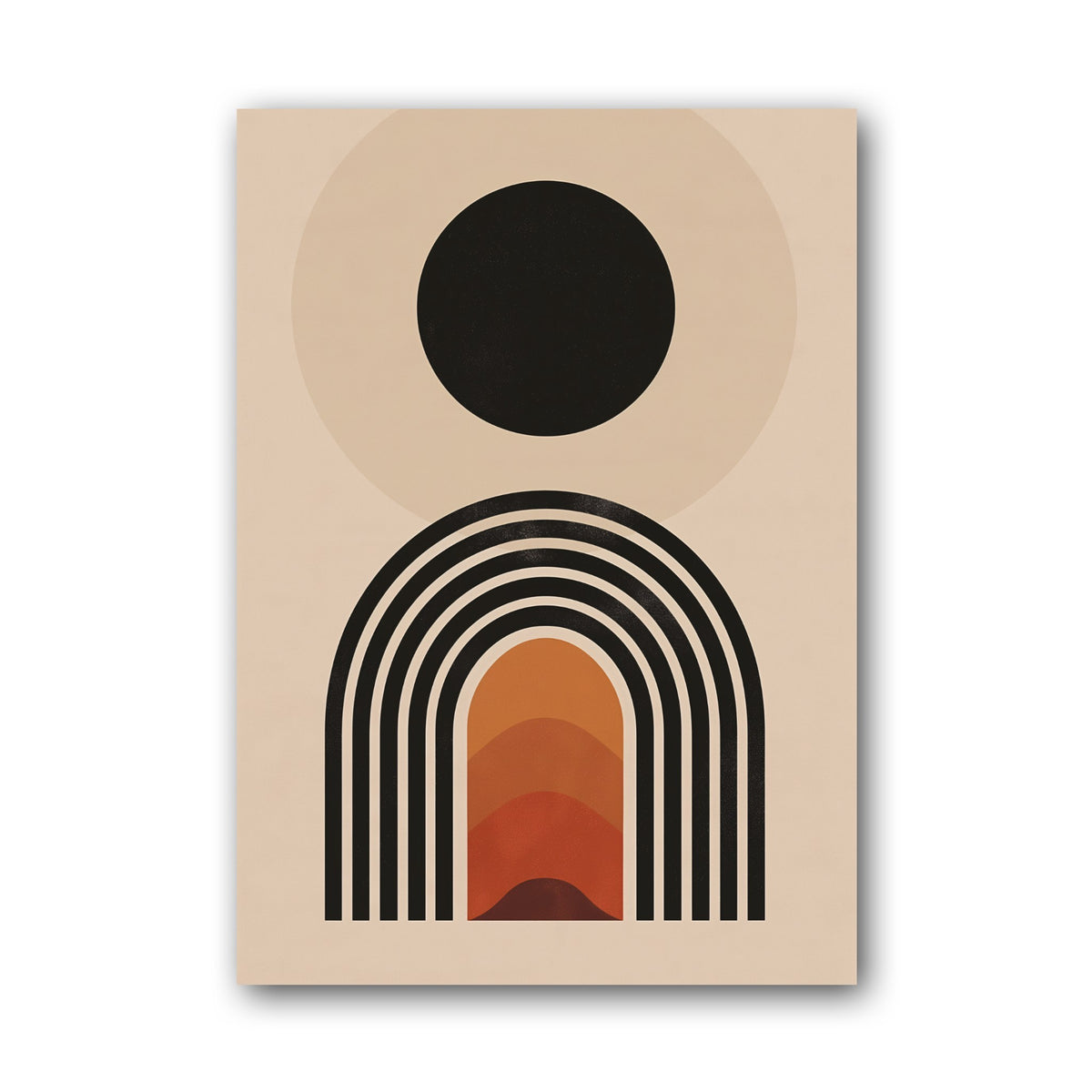 Black and Rust Portal Poster