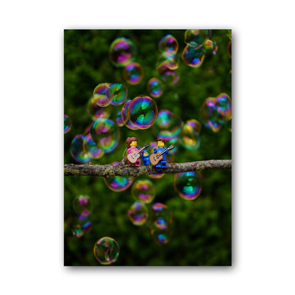 Guitar Astronauts in bubbles - ML4B