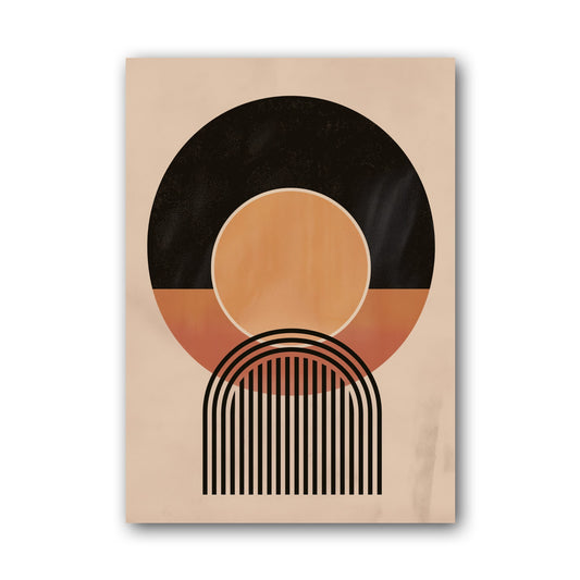 Black Orb and Rust Arch Poster