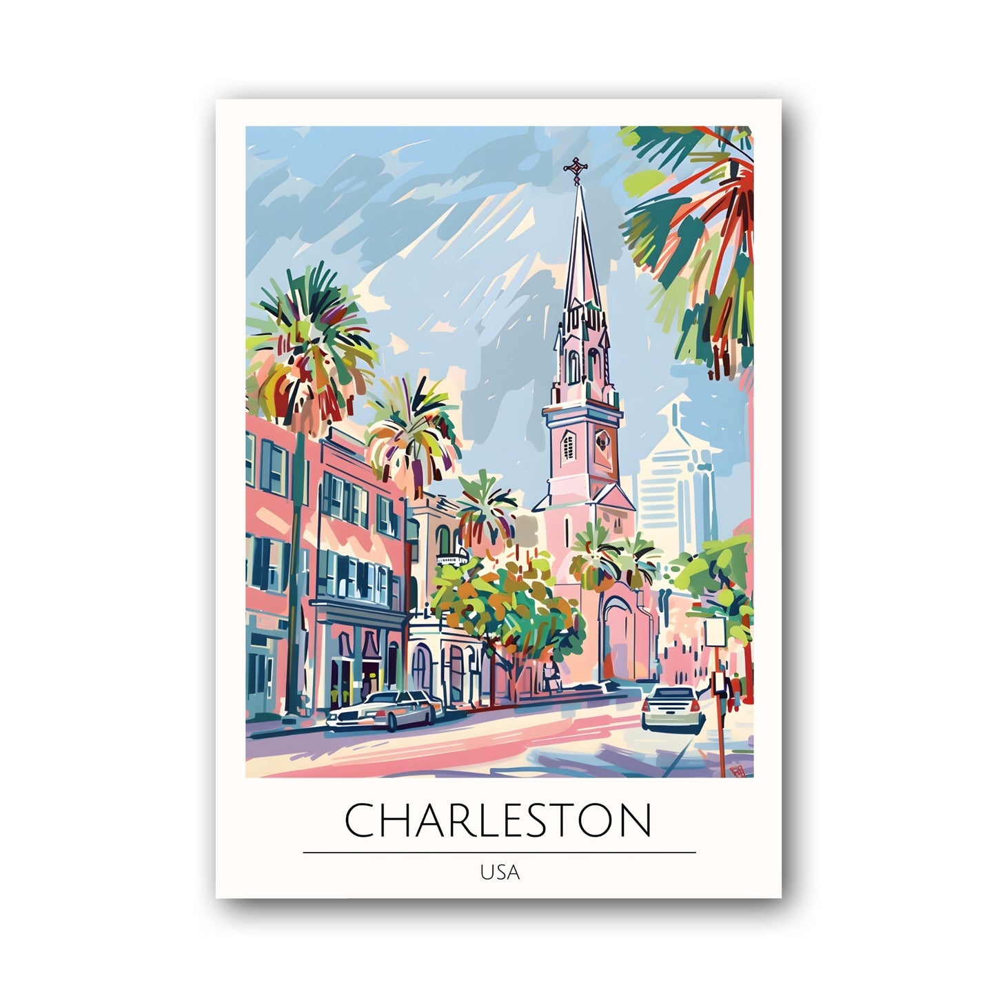 Charleston - USA Poster