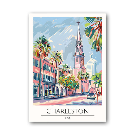 Charleston - USA Poster