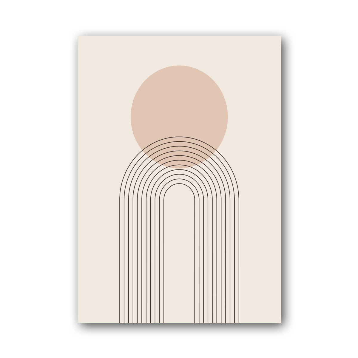 Blush Sun Arch Line Poster