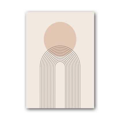 Blush Sun Arch Line Poster