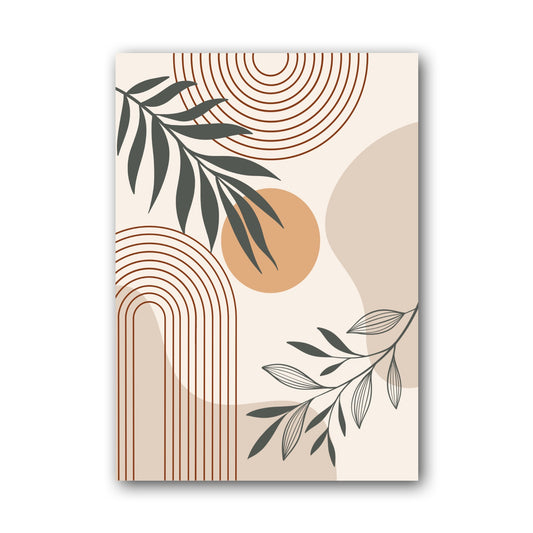 Terracotta Botanical Arch Poster