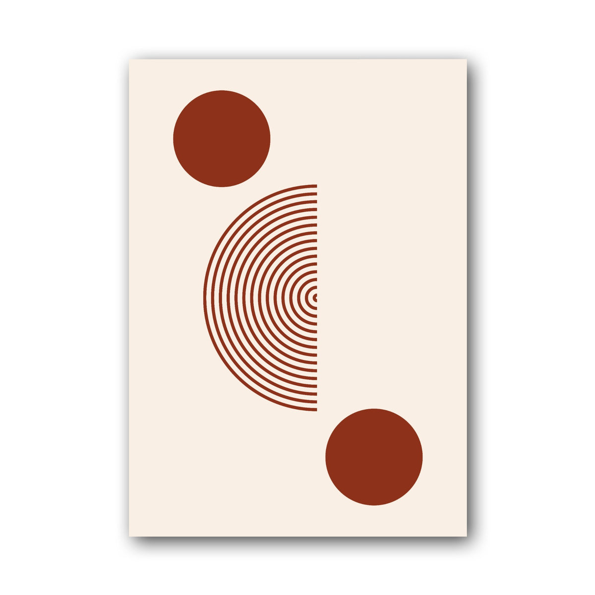 Terracotta Curved Balance Poster