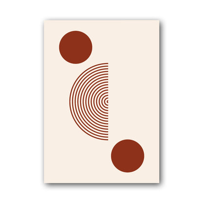 Terracotta Curved Balance Poster