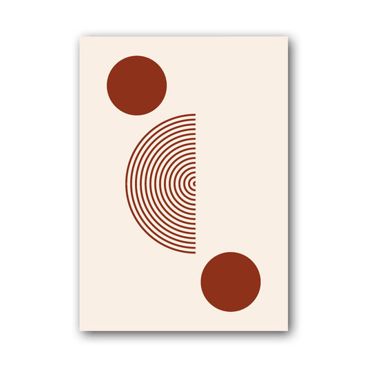 Terracotta Curved Balance Poster