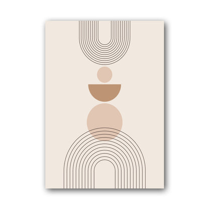 Sand Stacked Circle Arch Poster