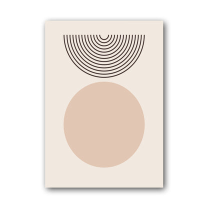 Blush Circle Half-Moon Poster