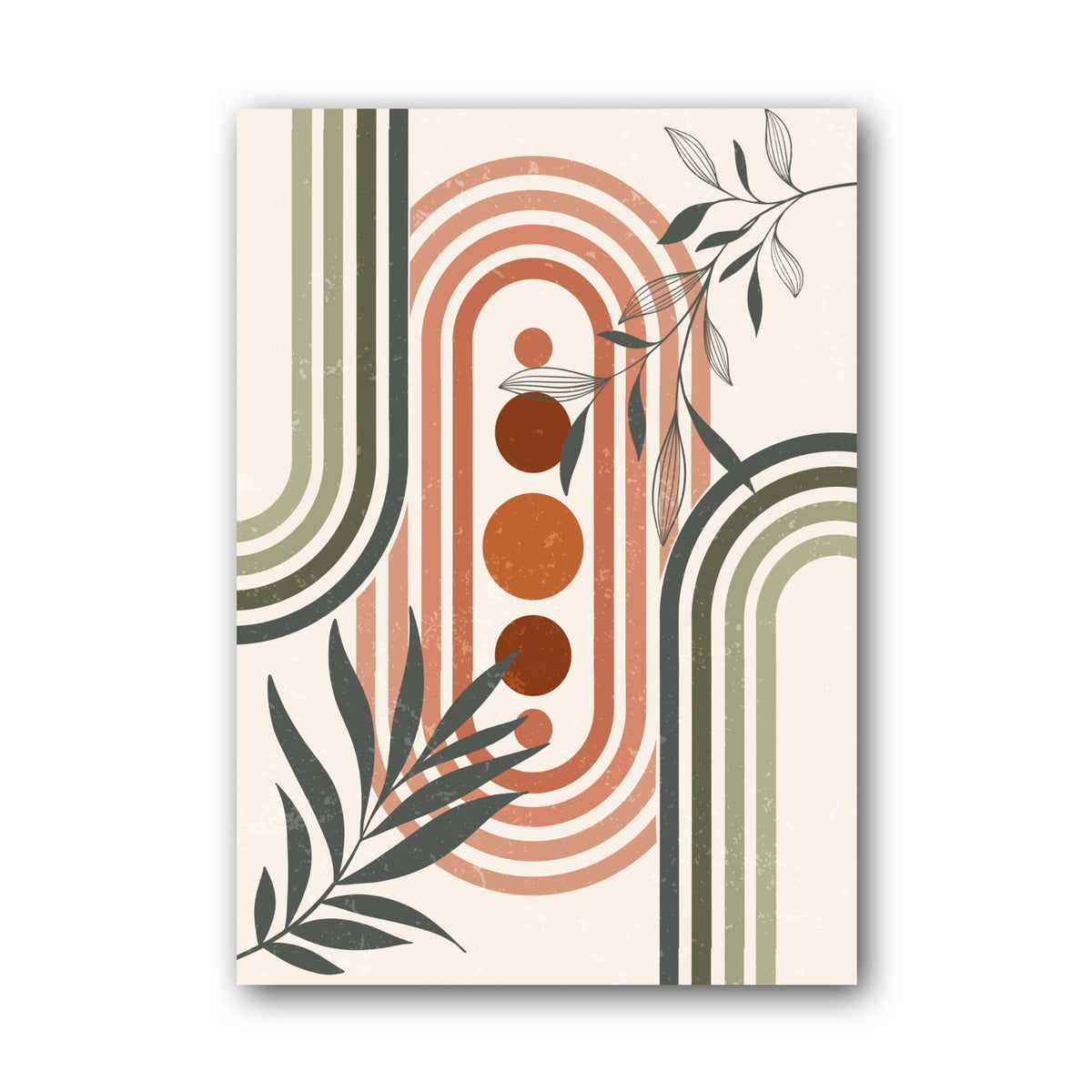 Terracotta Botanical Portal Poster