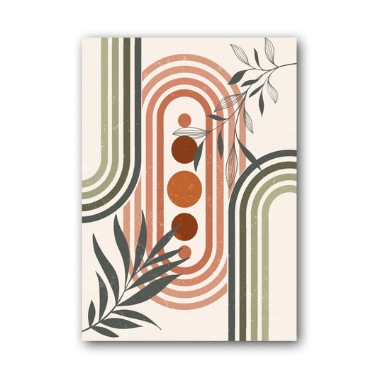 Terracotta Botanical Portal Poster