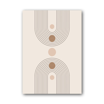 Taupe Double Arch Dot Poster