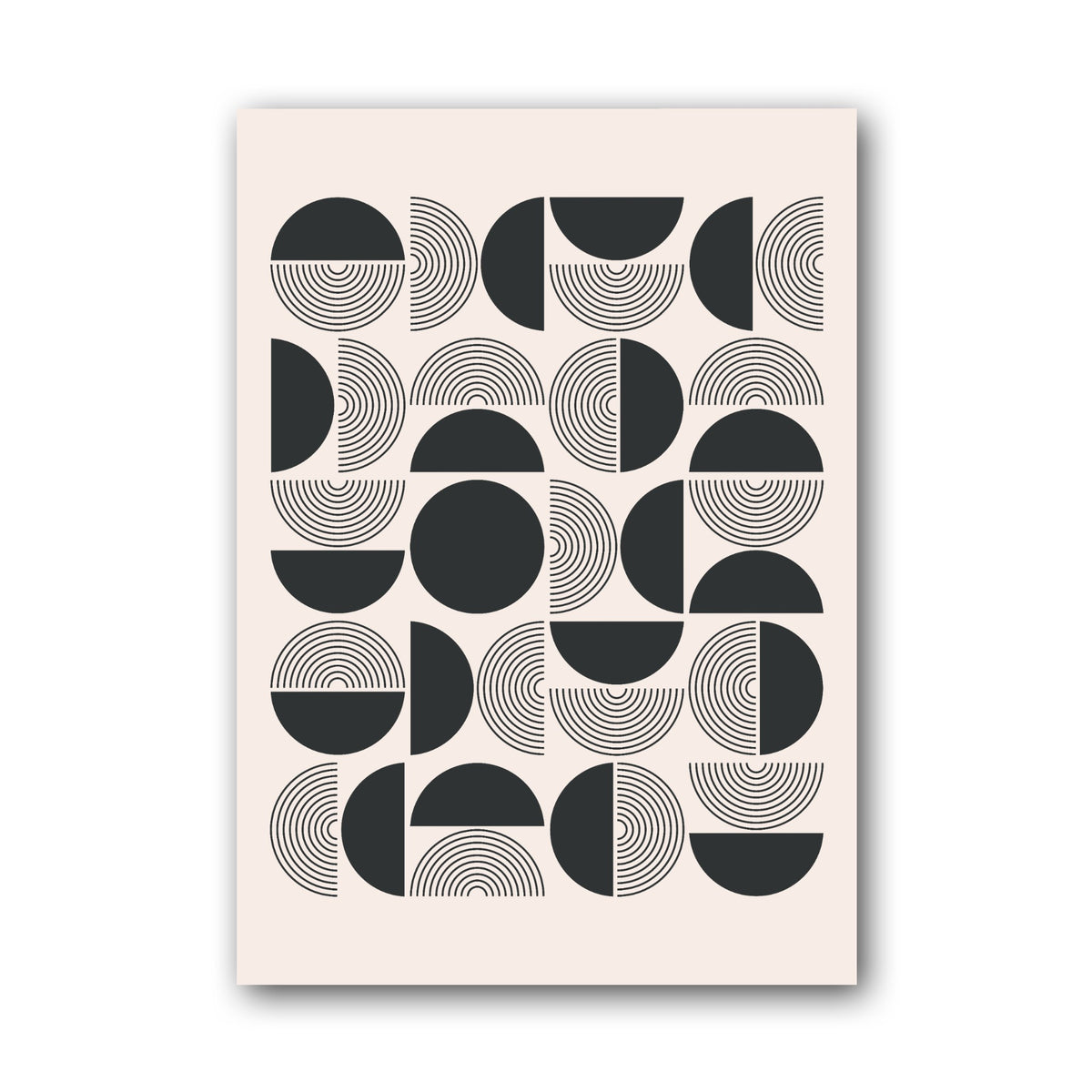 Black and Grey Modular Grid Poster