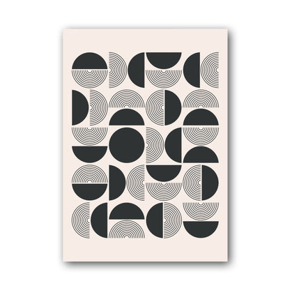 Black and Grey Modular Grid Poster