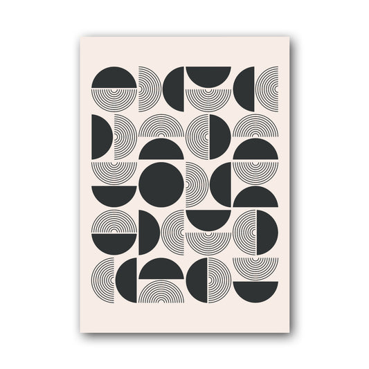 Black and Grey Modular Grid Poster