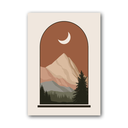 Brown Arch Mountain Landscape Poster