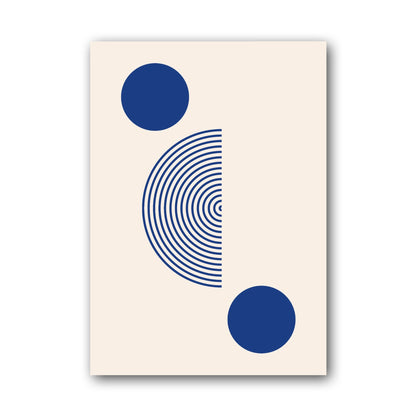 Blue Curved Balance Poster