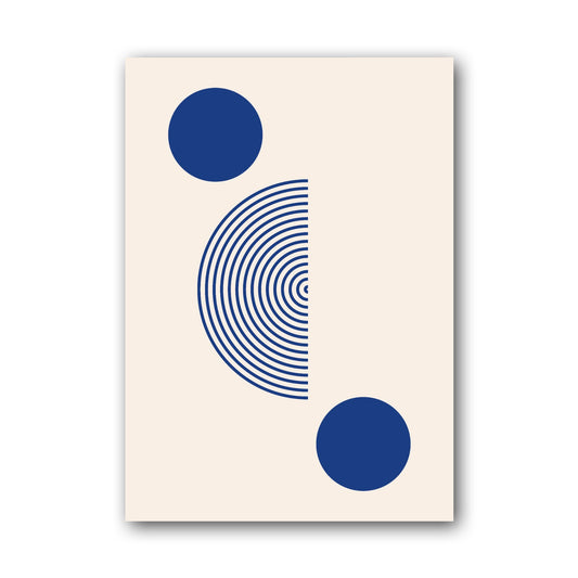Blue Curved Balance Poster