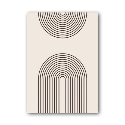 Grey Twin Arch Line Poster