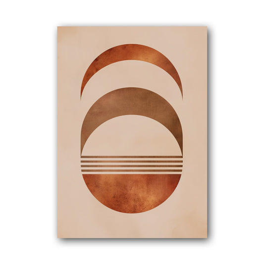 Brown Crescent Stack Poster