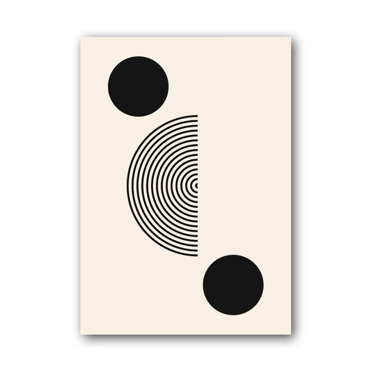 Black Circle Balance Poster