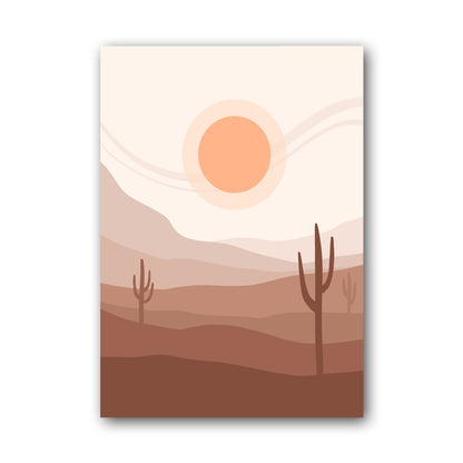 Blush Desert Sunset Poster