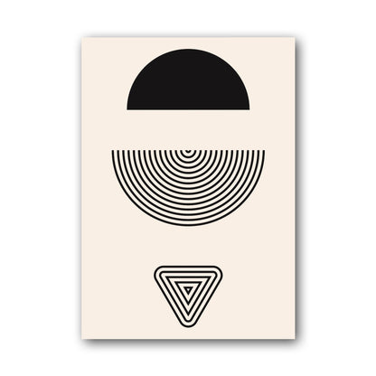 Black Half Moon Balance Poster