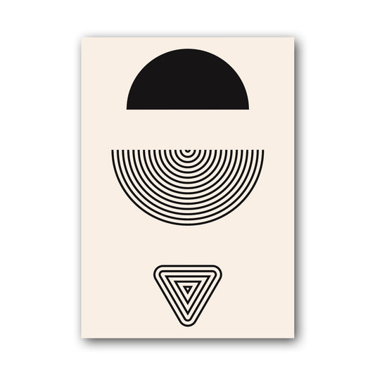 Black Half Moon Balance Poster
