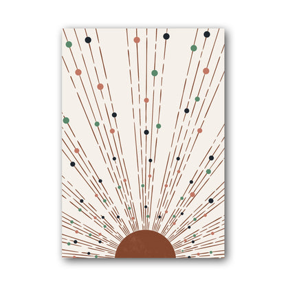 Blush Radiating Line Abstract Poster