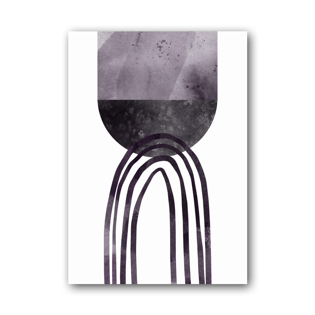 Charcoal Arc and Orb Poster