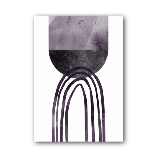 Charcoal Arc and Orb Poster