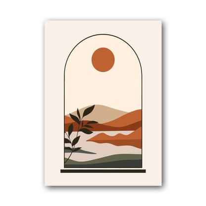 Rust Arch Layered Desert Poster