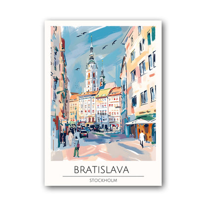 Bratislava - Stockholm Poster