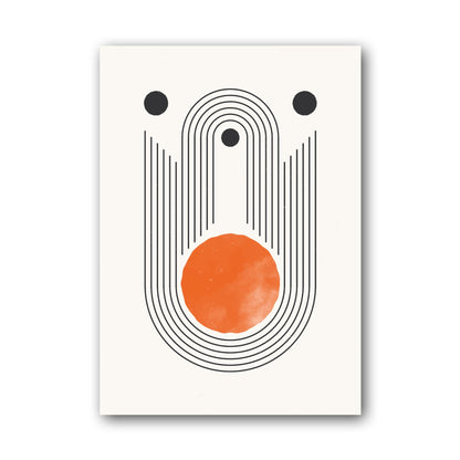 Orange Linear Portal Poster