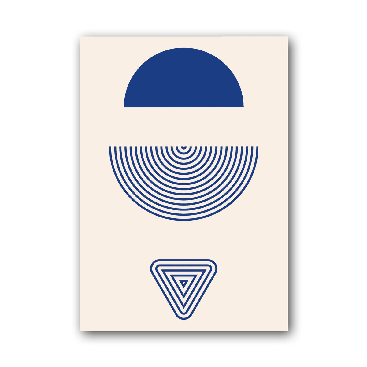 Blue Split Circle Balance Poster