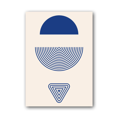 Blue Split Circle Balance Poster