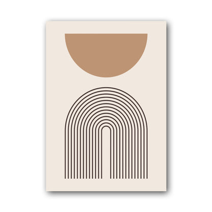 Taupe Bowl Rainbow Arch Poster