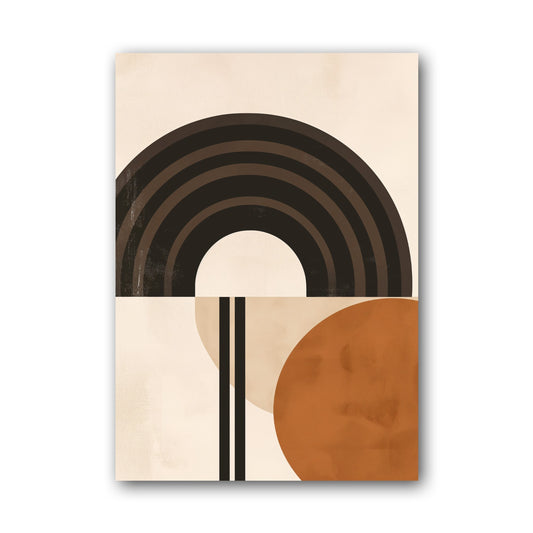Brown Layered Rainbow Poster